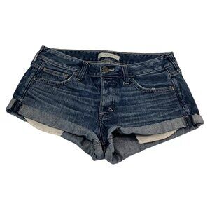 Abercrombie & Fitch Women’s Cuffed Stretch High-Rise Shorty Shorts Size 4